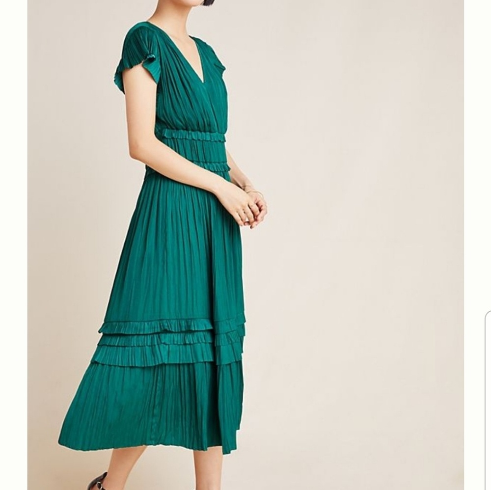 Anthropology midi dress petite xs